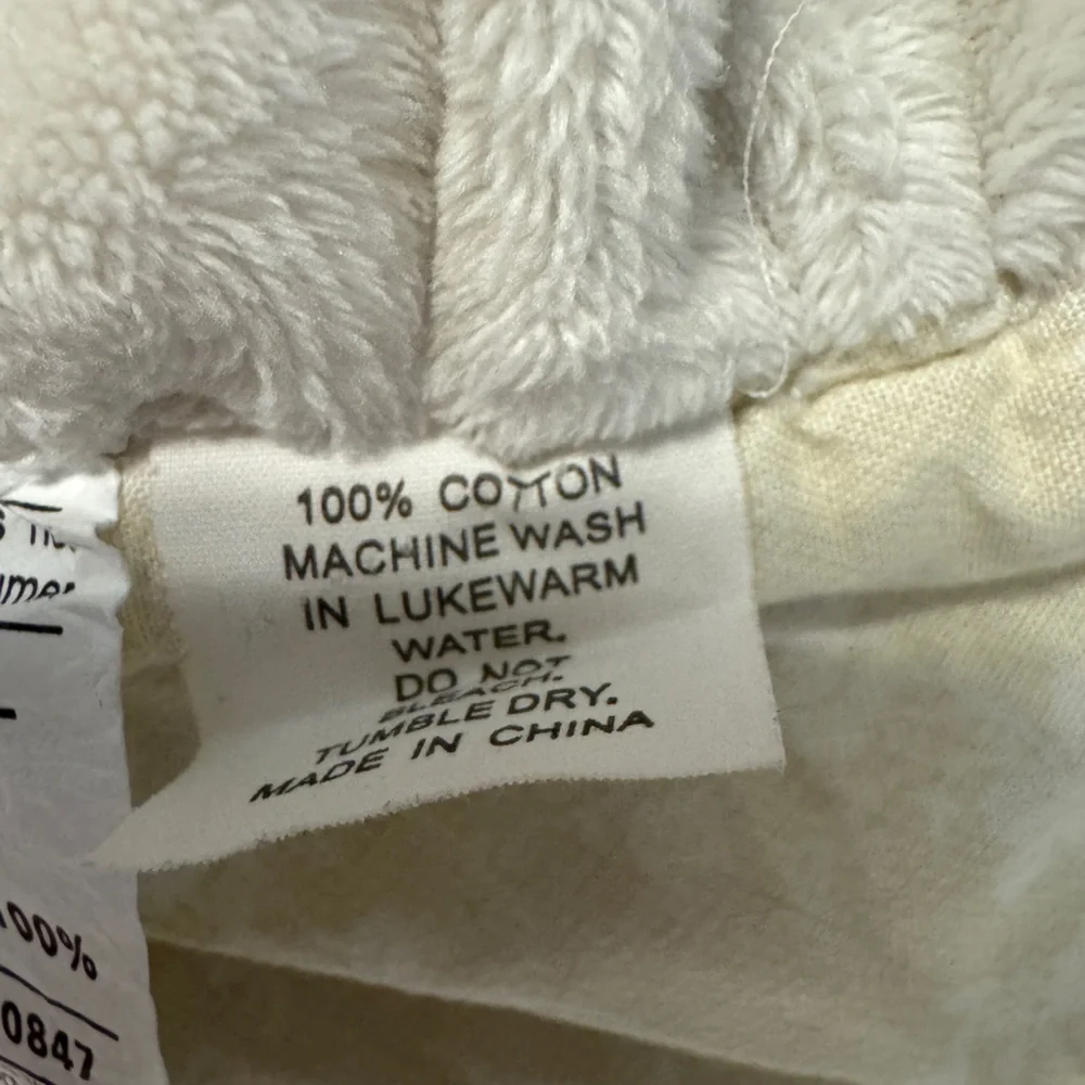 Cotton Tale Designs Pink and Cream Quilted Baby Bedding with Ruffled Trim